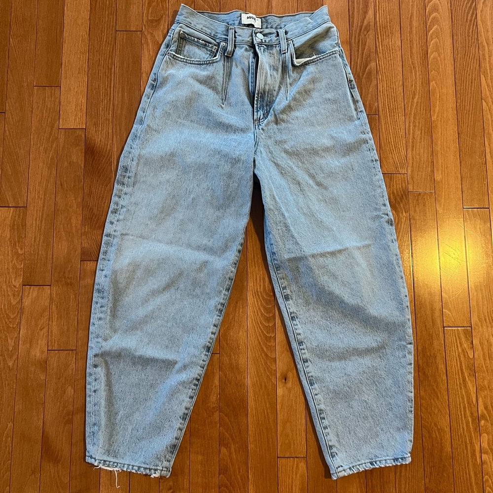 Agolde Darted Balloon Tapered Curved Leg Jeans / 27